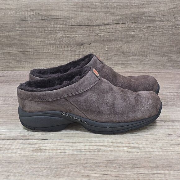 Merrell Primo Chill Slide Women's Size 8 Brown Suede Slip On Shoes (J63258) - Picture 1 of 9